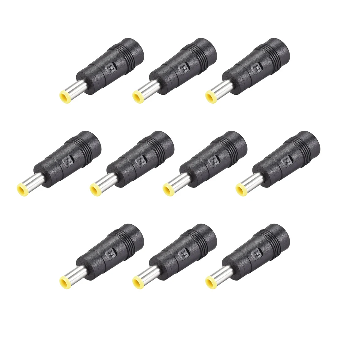 10Pcs DC Power Converter 5.5mm x 3.0mm Male to 5.5mm x 2.1mm Female Connector