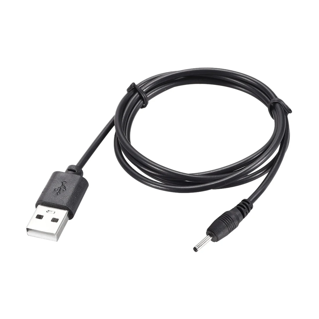 2pcs 1M DC Male Power Supply 2.5x0.7mm Adapter to USB Plug Male Cable