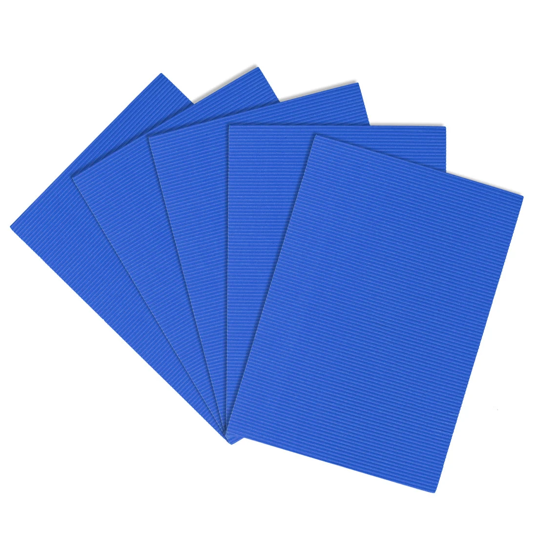 Uxcell 5pcs Corrugated Cardboard Paper Sheets,Blue,7.87-inch x 11.90-inch