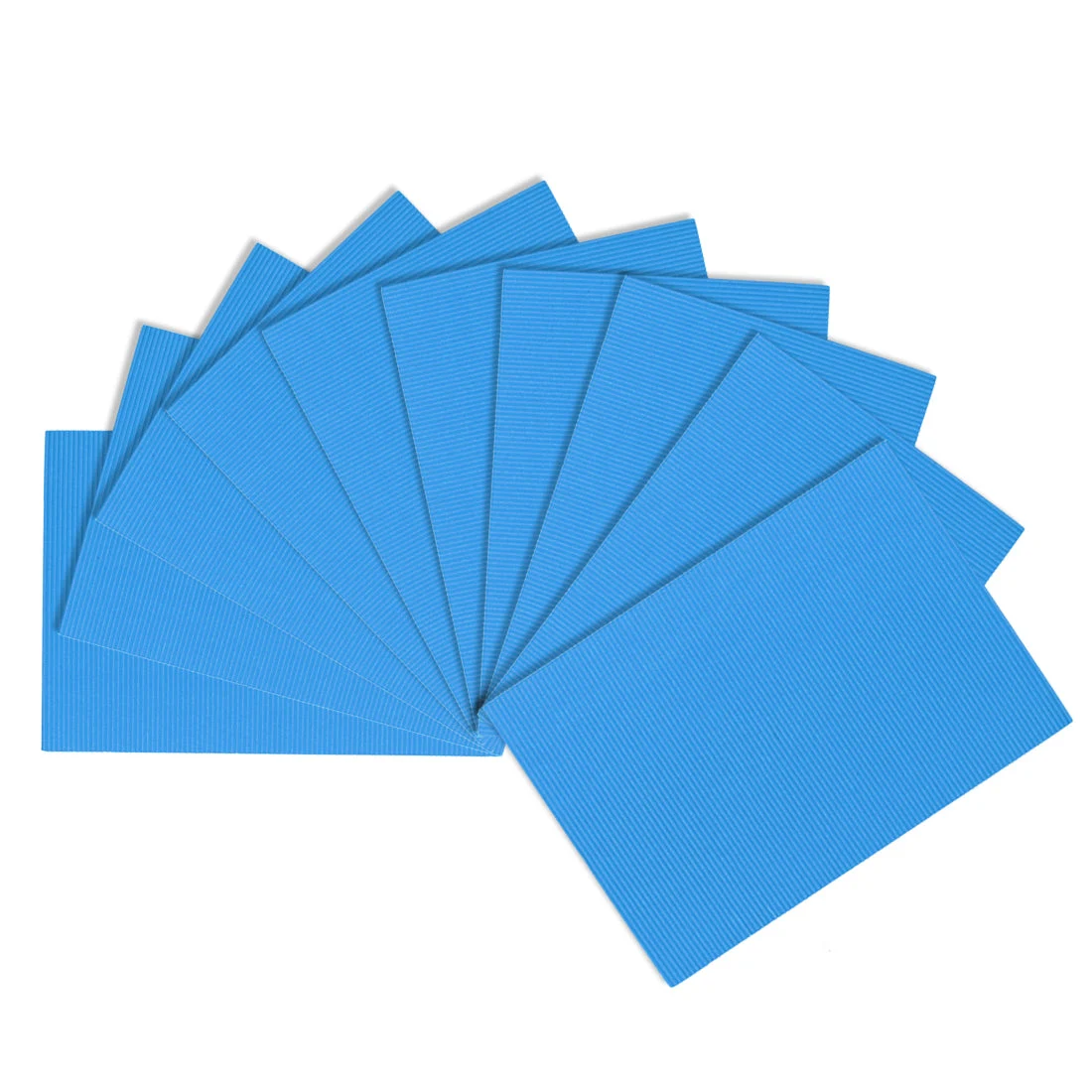 Uxcell 10PC Corrugated Cardboard Paper Sheets,Light Blue,7.87-inch x 11.90-inch