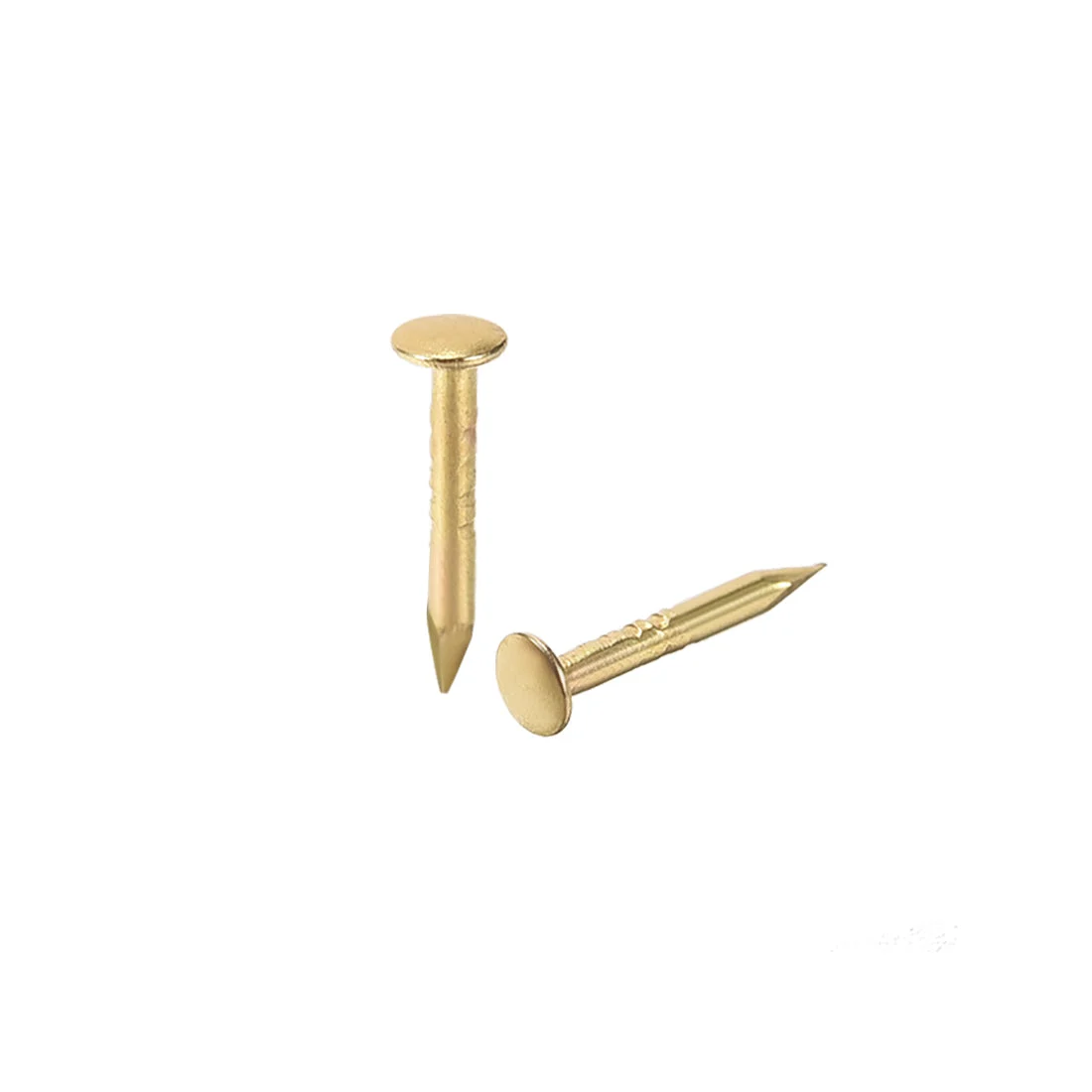 Small Tiny Nails 1X8mm for DIY Decorative Pictures Wooden Boxes Household Accessories Gold Tone 700pcs