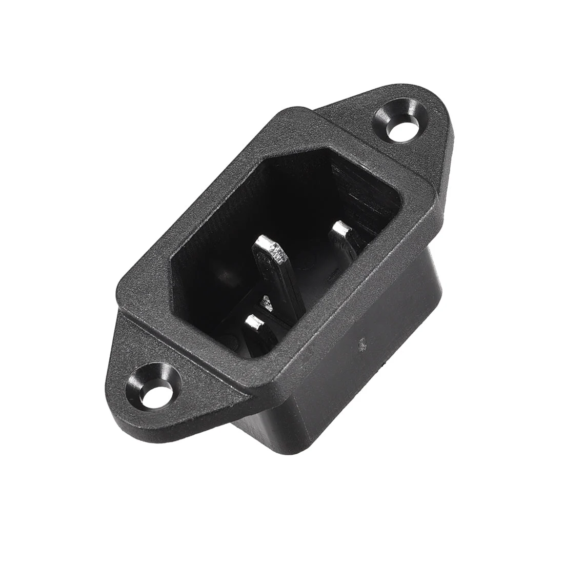 Uxcell AC 250V 10A Panel Mount 3 Pins IEC320 C14 Inlet Power Socket 1Set