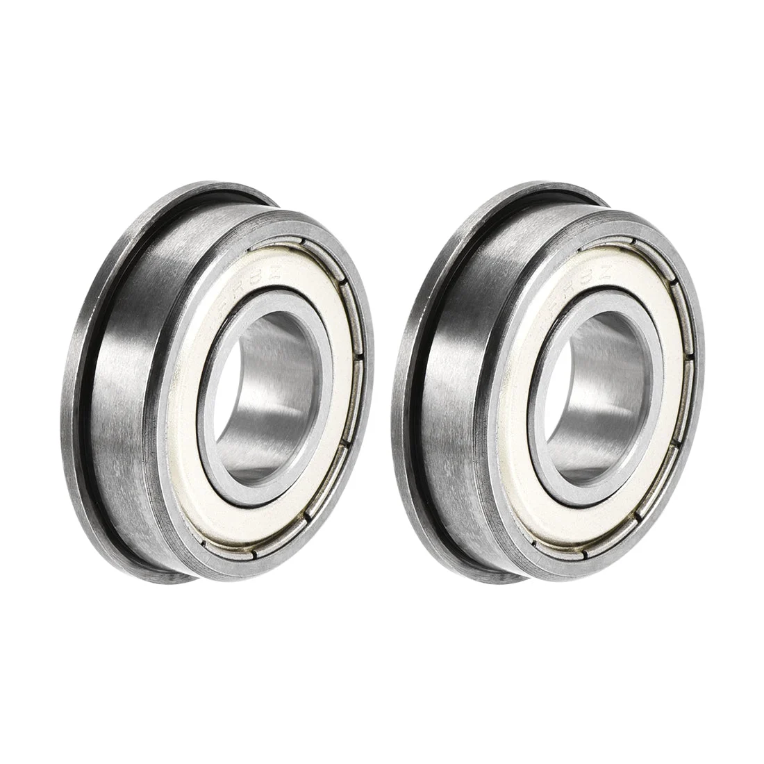 FR8ZZ Flange Ball Bearing 1/2"x1-1/8"x5/16" Shielded Chrome Steel Bearings 2pcs