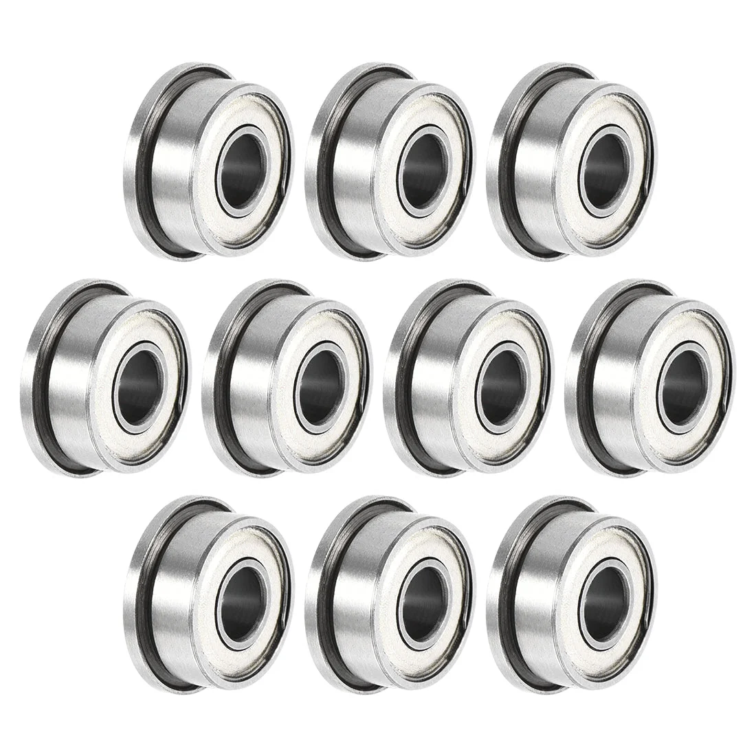 FR2-5zz Flange Ball Bearing 1/8"x5/16"x9/64" Shielded Chrome Steel Bearing 10pcs