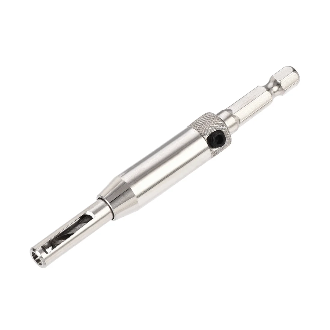Self Centering Hinge Tapper Core Drill Bit 11/64 Diameter,for Woodworking Silver