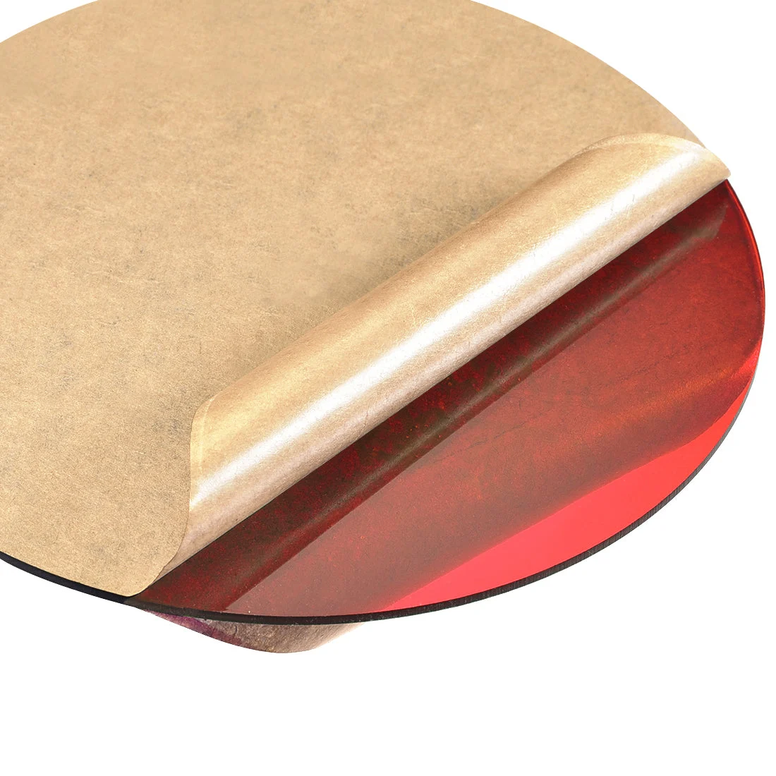 Uxcell Acrylic Sheet Circle Round Disc,Red,Translucent,0.08 x 2.36inch