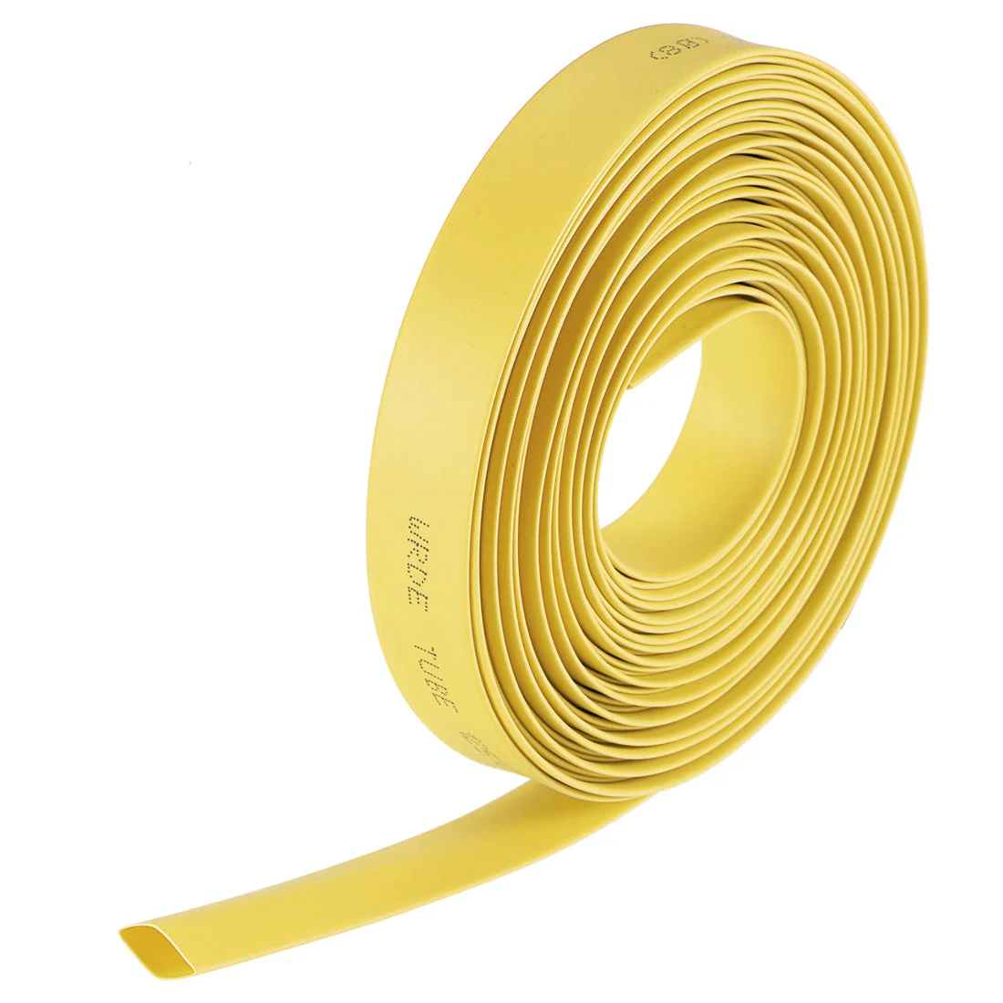 Heat Shrink Tubing, 5/16"(8mm) Dia 13.7mm Flat Width 2:1 rate 7m - Yellow