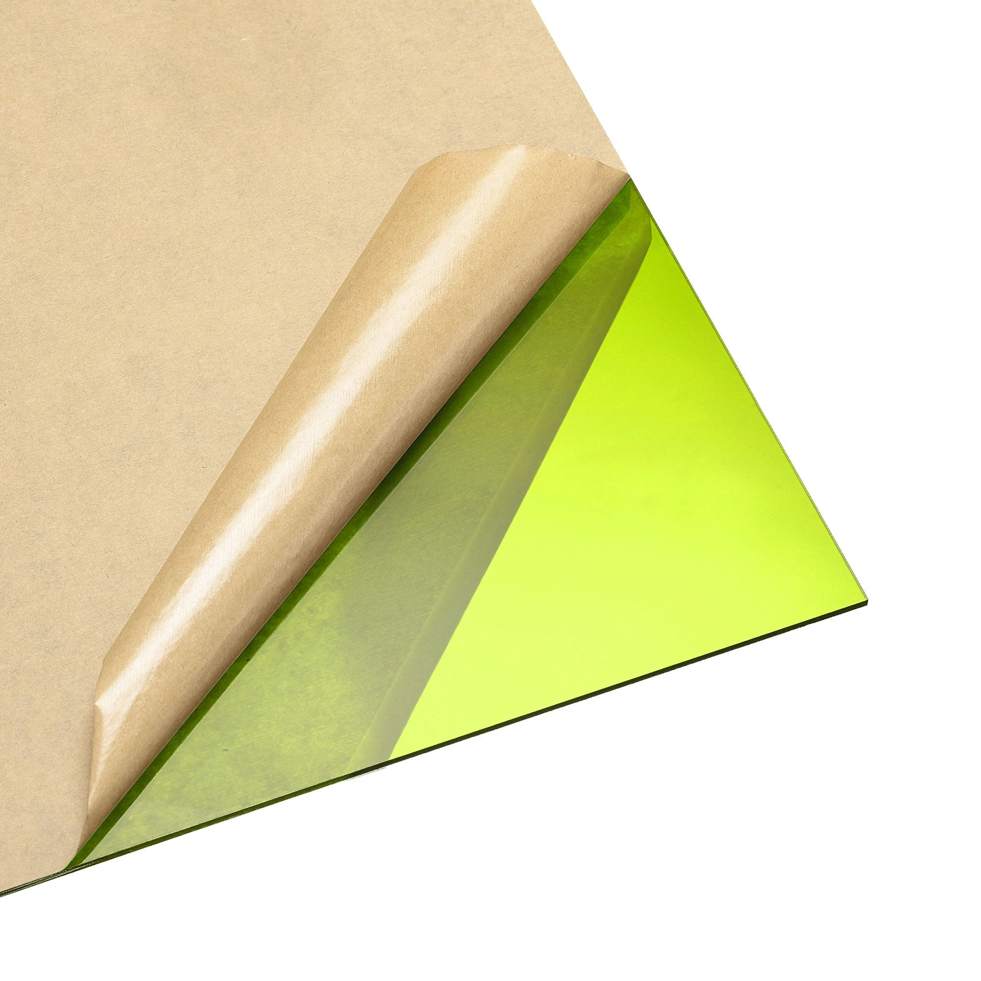 Uxcell Green Clear Cast Acrylic Sheet,12" x 12",3mm Thick,Plastic PMMA Acrylic Board