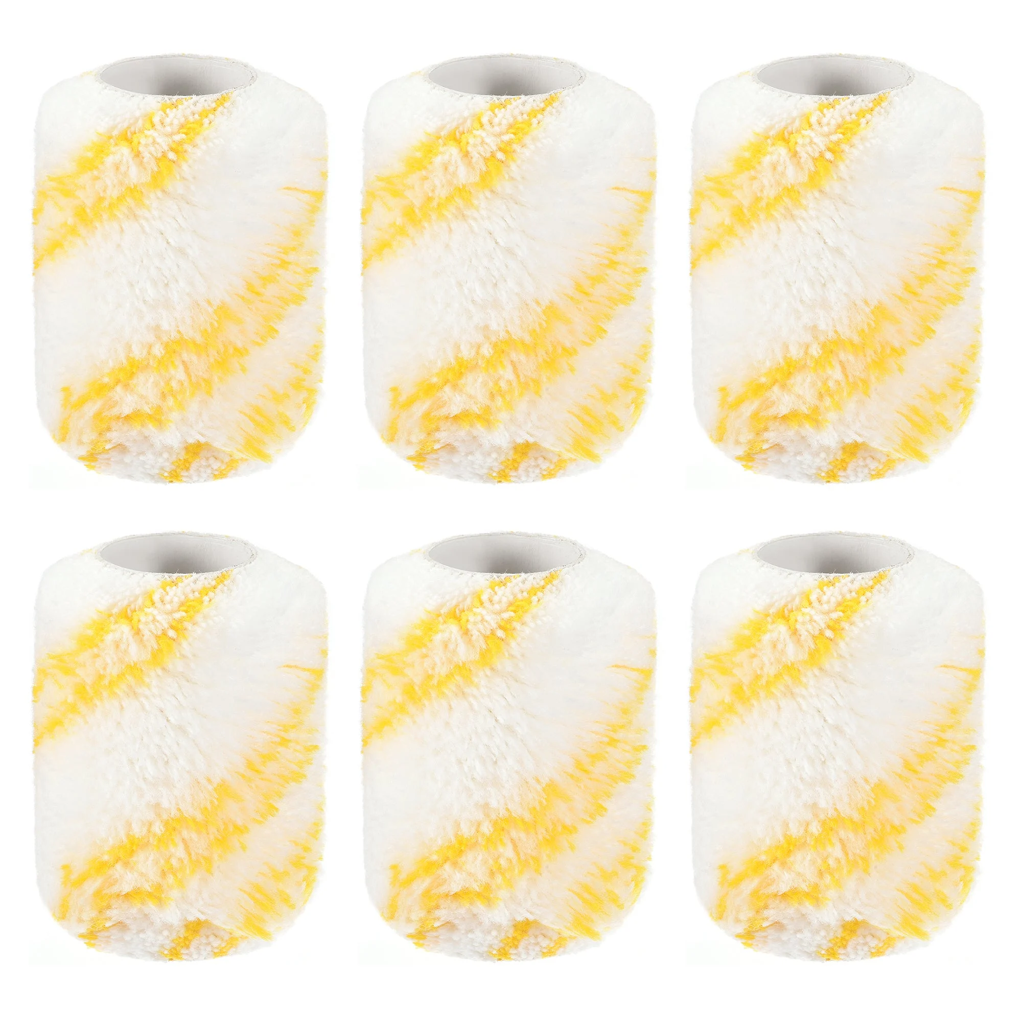 Uxcell Paint Roller Cover 4 Inch x 3/4" Nap Mini Acrylic Fibers Brush for Household Wall Painting Treatment 6Pcs