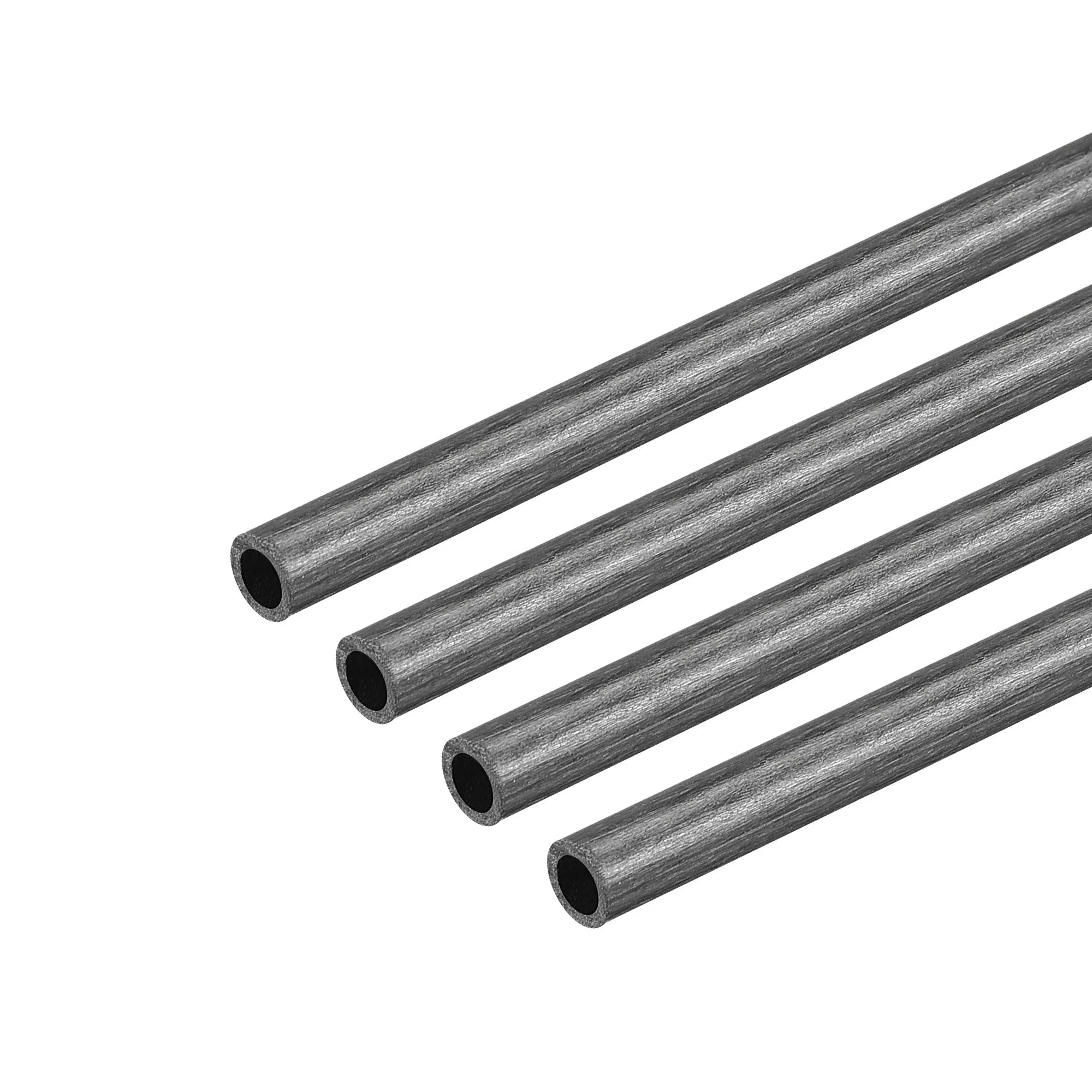 Uxcell Carbon Fiber Round Tube 3mm x 2mm x 400mm for RC Airplane Quadcopter 10Pcs